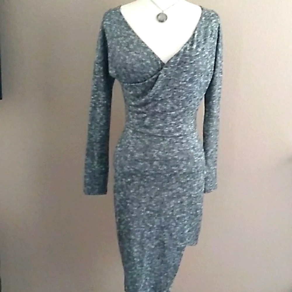 👗 Hottie ☆ Womans Gray Midi  Dress